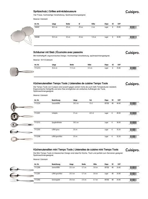 Retailkatalog Maison Truffe, Nr01