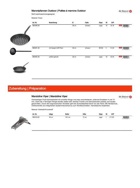 Retailkatalog Maison Truffe, Nr01