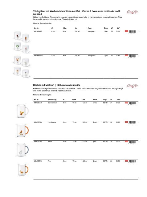 Retailkatalog Maison Truffe, Nr01