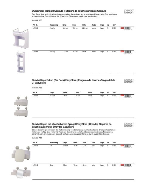 Retailkatalog Maison Truffe, Nr01