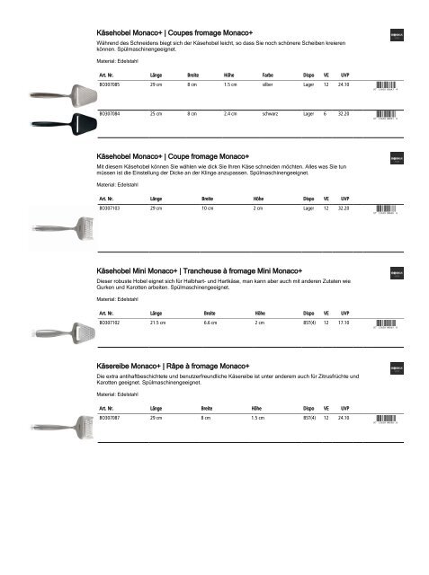 Retailkatalog Maison Truffe, Nr01