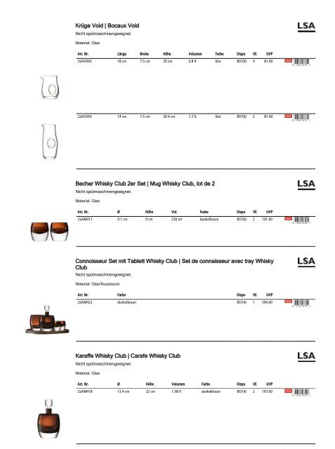 Retailkatalog Maison Truffe, Nr01