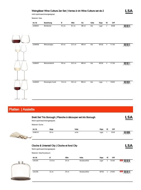 Retailkatalog Maison Truffe, Nr01