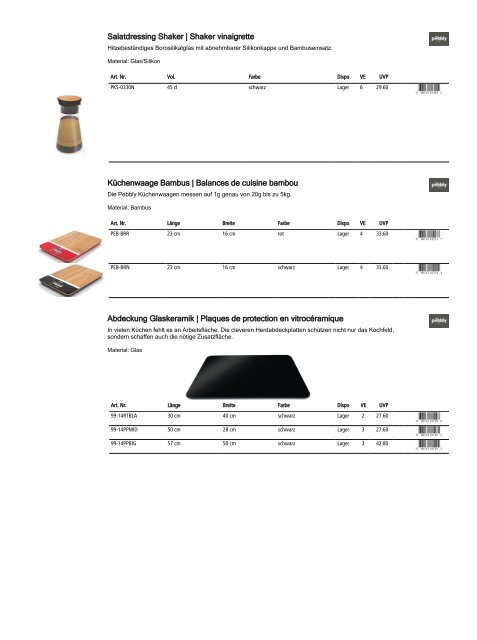 Retailkatalog Maison Truffe, Nr01