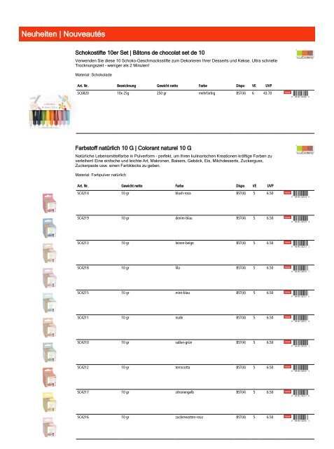 Retailkatalog Maison Truffe, Nr01