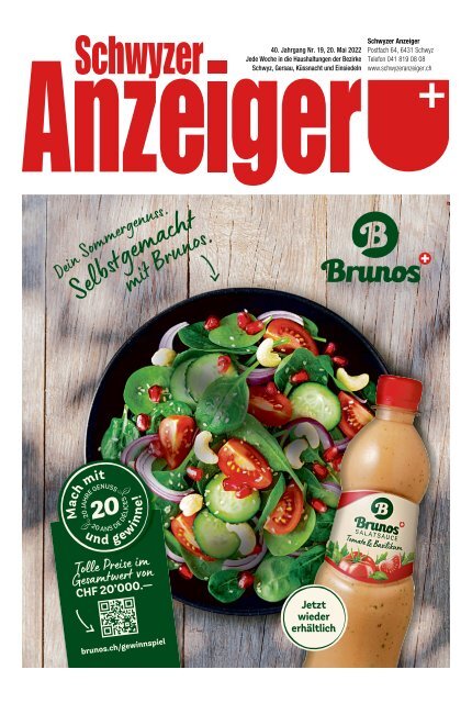 Schwyzer Anzeiger – Woche 20 – 20. Mai 2022