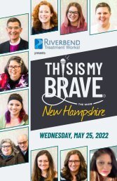 Playbill for This Is My Brave - The Show in New Hampshire