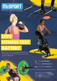 LCPE Fitness Test Battery Flyer