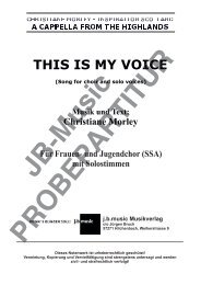 This is my voice (für Frauen- und Jugendchor SSA)