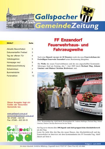 FF Enzendorf Feuerwehrhaus- und ehrhaus - Gallspach