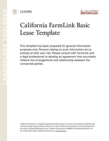 FarmLink Basic Lease Template