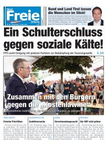 Ein Schulterschluss gegen soziale Kälte!
