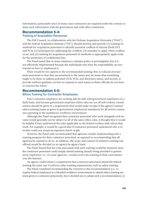 CHAPTER 6 Appropriate Role of Contractors Supporting Government