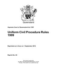 Uniform Civil Procedure Rules 1999 - Queensland Legislation