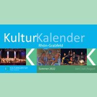 Kulturkalender Rhön-Grabfeld, Sommer 2022