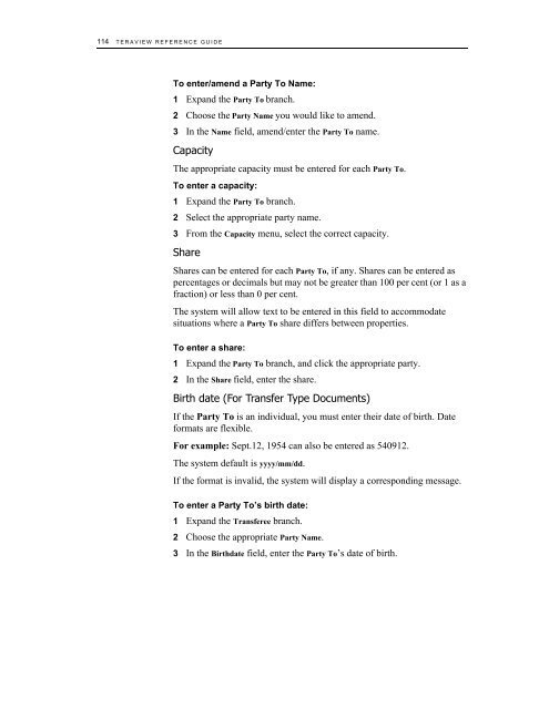 Teraview Guide 114 TERAVIEW REFERENCE GU