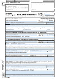 SCHULFAHRTBEIHILFE