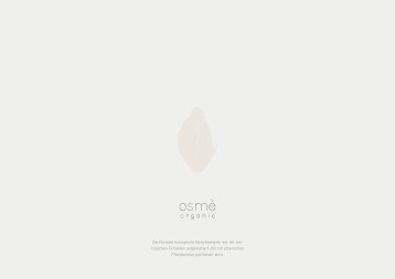 Osmè Organic - Kosmetik