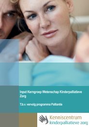 Kerngroep Wetenschap Kinderpalliatieve Zorg Input