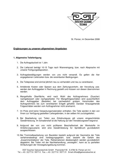 PDF betrachten... - bei DGT Duscher Galvanotechnik GmbH