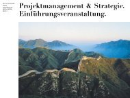 Projektmanagement & Strategie. Projektziele.