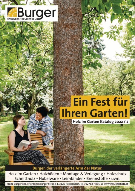 Burger Holz im Garten Katalog 2022