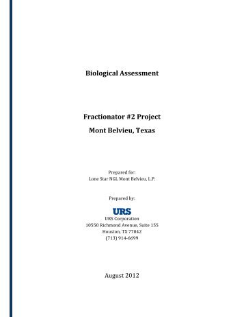 PSD Greenhouse Gas Biological Assessment Report for Energy ...