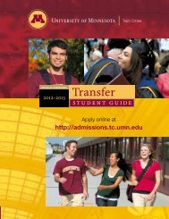 Transfer - Office of Admissions - University of Minnesota