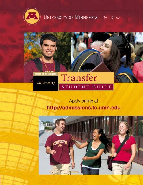 Transfer - Office of Admissions - University of Minnesota