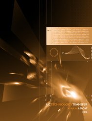 2006 Technology Transfer Advisory Committee - University of ...