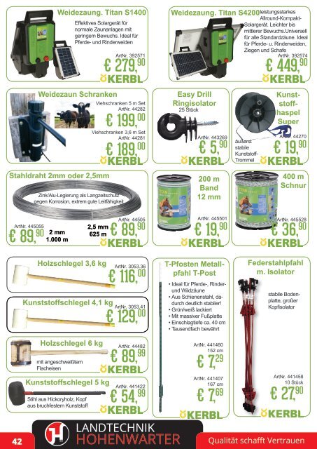 Produktinformation Sommer 2022