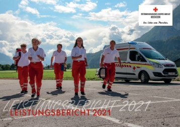 Leistungsbericht Rotes Kreuz Osttirol 2021