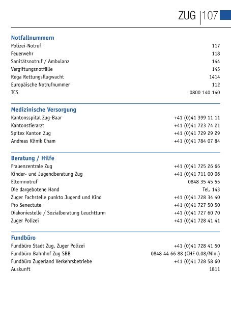 Guide Zug Frühling 2022