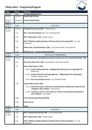 PhDay 2012 – Programm/Program - an der Potsdam Graduate ...