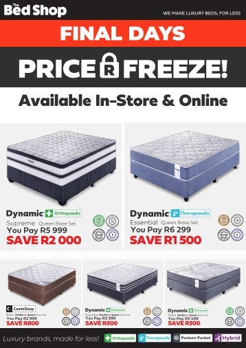 Price Freeze - Month End May 2022