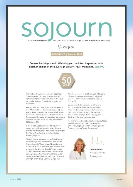 Sojourn | Sovereign Magazine Summer 2022