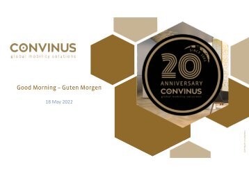 CONVINUS Global Mobility SUMMIT 2022 - Handouts from every session