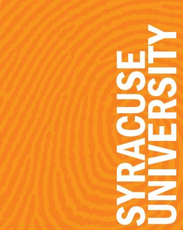 Scholarship in Action. - Syracuse University