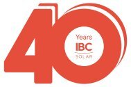40 Years IBC SOLAR