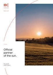 Official partner of the sun.