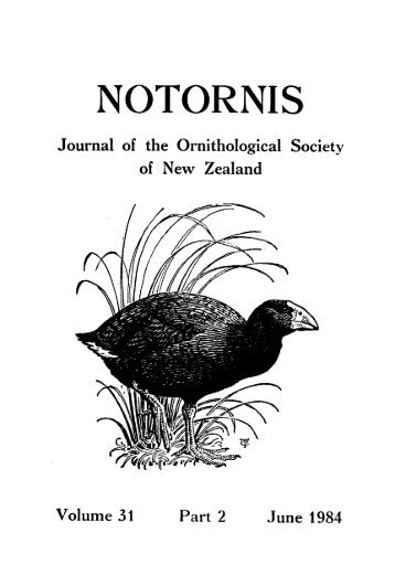 Full Article - Notornis - The Ornithological Society of New Zealand