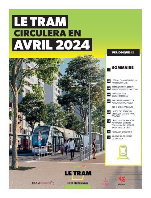 Le Tram circulera en avril 2024