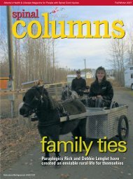 Spinal Columns Fall/Winter 2007 - PDF - Canadian Paraplegic ...