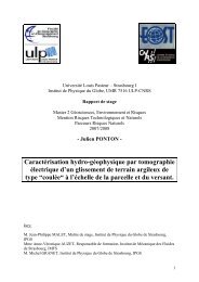 Caractérisation hydro-géophysique par tomographie ... - EOST