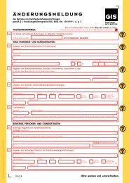 ÄNDERUNGSMELDUNG - bei der GIS