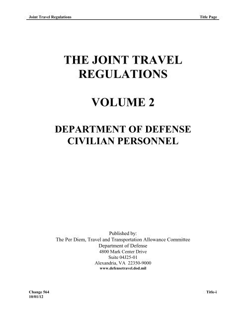 joint travel regulations mileage