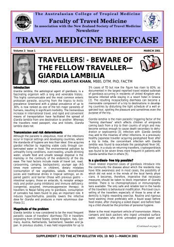 Travel Medicine Briefcase - Australasian College of Tropical Medicine