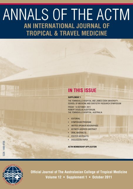 AN INTERNATIONAL JOURNAL OF TROPICAL & TRAVEL MEDICINE