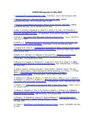 VAERS Bibliography for May 2004 - Vaccine Adverse Event ...