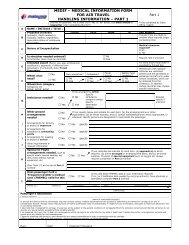 MEDIF œ MEDICAL INFORMATION FORM FOR AIR TRAVEL ...